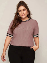 Camiseta De Malha Plus Size - tassinitassinitassiniGCamiseta De Malha Plus Size